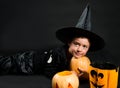 Halloween postcard Royalty Free Stock Photo