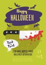 Halloween poster design template