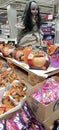 Halloween props and sweets for sale in a supermarket in Portimao Portugal.