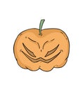 Halloween pumkin face Royalty Free Stock Photo