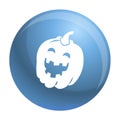 Halloween pumkin icon, simple style