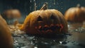 Halloween Pumpkin AI Art Generative