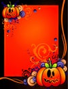 Halloween pumpkin banner Royalty Free Stock Photo