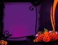 Halloween pumpkin banner Royalty Free Stock Photo