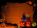 Halloween pumpkin banner Royalty Free Stock Photo