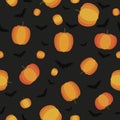 Halloween pumpkin bat texture