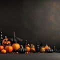 Halloween Pumpkin Bonfire Background Royalty Free Stock Photo