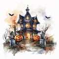 Halloween Pumpkin Bonfire Background Royalty Free Stock Photo