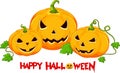 Halloween pumpkin cartoon