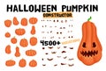 Halloween pumpkin character constructor