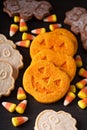 Halloween pumpkin cookies