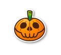 Halloween Pumpkin - Cute Skeleton