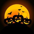 Halloween pumpkin design Royalty Free Stock Photo