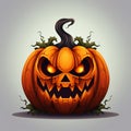 Halloween Pumpkin Digital Art Background