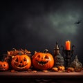 Halloween Pumpkin Digital Art Background