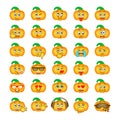 Halloween pumpkin emoji emoticons