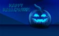Halloween pumpkin, on the eve of all saints` day on October 31st. Jack`s head, an old Irish legend of the drunkard and Satan Royalty Free Stock Photo