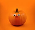 Halloween pumpkin with eyes stock images