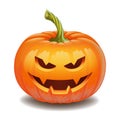 Halloween pumpkin face - Evil smile Jack o lantern