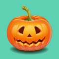 Halloween pumpkin face - funny smile Jack o lantern