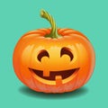 Halloween pumpkin face - funny smile Jack o lantern Royalty Free Stock Photo