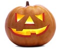 Halloween Pumpkin Scary Face is isolated over white and transparent background (Optional PNG file).