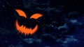 Halloween pumpkin face night Royalty Free Stock Photo