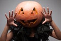 Halloween pumpkin face Royalty Free Stock Photo