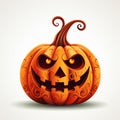 Halloween Pumpkin Forest Background Royalty Free Stock Photo