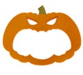 Halloween pumpkin frame Royalty Free Stock Photo