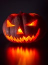 Helloween pumpkin-horror Royalty Free Stock Photo