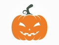 halloween pumpkin icon. autumn symbol. color image for web design Royalty Free Stock Photo