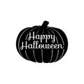 Halloween pumpkin icon. Vector illustration isolated on white background. Royalty Free Stock Photo