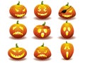 Halloween pumpkin icons