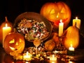 Halloween pumpkin lantern. Royalty Free Stock Photo