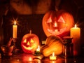 Halloween pumpkin lantern Royalty Free Stock Photo