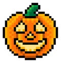 Halloween Pumpkin Lantern Pixel Art Game Icon