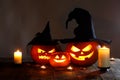 Halloween pumpkin lanterns