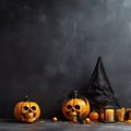 Halloween Pumpkin Napkin Design Background Royalty Free Stock Photo