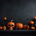 Halloween Pumpkin Napkin Design Background Royalty Free Stock Photo