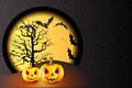 Halloween Pumpkin Party background Royalty Free Stock Photo