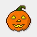 Halloween pumpkin pixel art Jack lanterns