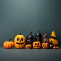 Halloween Pumpkin Placemat Design Background Royalty Free Stock Photo