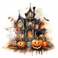 Halloween Pumpkin Placemat Design Background Royalty Free Stock Photo