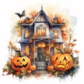 Halloween Pumpkin Placemat Design Background Royalty Free Stock Photo