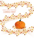 Halloween pumpkin poster Royalty Free Stock Photo