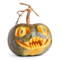 Halloween pumpkin scary carved isolated