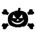 Halloween pumpkin scary icon