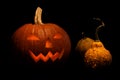 Halloween pumpkin shiny from Royalty Free Stock Photo
