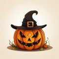 Halloween Pumpkin Skeletons Illustration Background Royalty Free Stock Photo